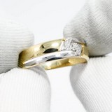 Inel din Aur Galben 14K cu Diamante, articol 1011527-2, previzualizare video 1