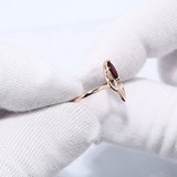 Inel din Aur Roz 14K cu Granat, articol 716124, previzualizare video 1
