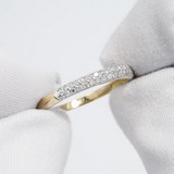 Inel din Aur Galben 14K cu Diamante, articol 1010359-2, previzualizare video 1
