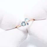 Inel din Aur Roz 14K cu Topaz si Zirconiu, articol 716429, previzualizare video 1