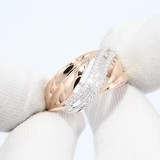 Inel din Aur Roz 14k cu Zirconiu, articol 018292, previzualizare video 1
