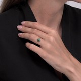 Inel din Aur Roz 14K cu Malachit, articol 716443, previzualizare video 1
