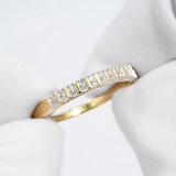 Inel din Aur Galben 14K cu Diamante, articol 1012169-2, previzualizare video 1