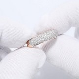 Inel din Aur Roz 14K cu Diamante, articol 1010255, previzualizare video 1