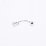 Piercing in buric din Argint cu Zirconiu, articol 94060071, previzualizare video 1