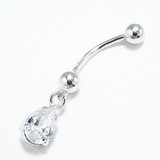 Piercing in buric din Argint cu Zirconiu, articol 94060017, previzualizare video 1