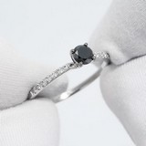 Inel din Aur Alb 14K cu Diamante, articol 7010091-3, previzualizare video 1