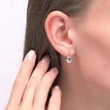Cercei din Aur Roz 14K cu Topaz, articol 727526, previzualizare video 2