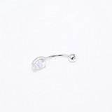 Piercing in buric din Argint cu Zirconiu, articol 94060066, previzualizare video 1