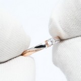 Inel din Aur Roz 14K cu Zirconiu, articol 018042, previzualizare video 1