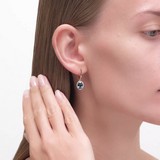 Cercei din Aur Roz 14K cu Topaz si Zirconiu, articol 727962, previzualizare video 2