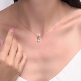 Pandantiv din Aur Roz 14k cu Topaz, articol 732234, previzualizare video 1