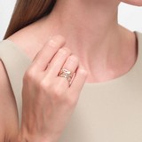 Inel din Aur Roz 14k, articol 018742, previzualizare video 2