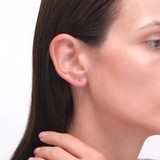 Cercei din Aur Roz 14K , articol 029432, previzualizare video 2