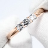 Inel din Aur Roz 14K cu Zirconiu Swarovski, articol 81010283, previzualizare video 1