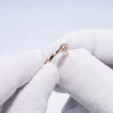 Inel din Aur Roz 14K cu Diamante ”Infinity”, articol 1011995, previzualizare video 1