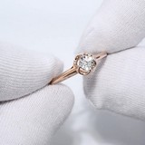 Inel de logodna din Aur 14K cu Diamant, articol 1011076, previzualizare video 1