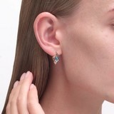 Cercei din Aur Roz 14k cu Topaz si Zirconiu, articol 727894, previzualizare video 2