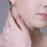 Inel din Aur Roz 14K cu Diamante , articol 1011917, previzualizare video 2