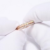 Inel din Aur Roz 14K cu Diamante si Opal, articol 6014197, previzualizare video 1