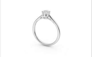 Inel de logodna din Aur Alb 14K cu Diamant 0.25Ct, articol RS1477, previzualizare video 1