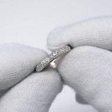 Inel din Aur Roz 14K cu Diamante, articol 1011798, previzualizare video 1