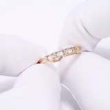 Inel din Aur Roz 14K cu Diamante si Opal, articol 6014192, previzualizare video 1