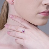 Cercei din Aur Alb 14K cu Diamante, articol 1021494, previzualizare video 2