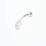 Piercing in buric din Argint cu Zirconiu, articol 94060056, previzualizare video 1